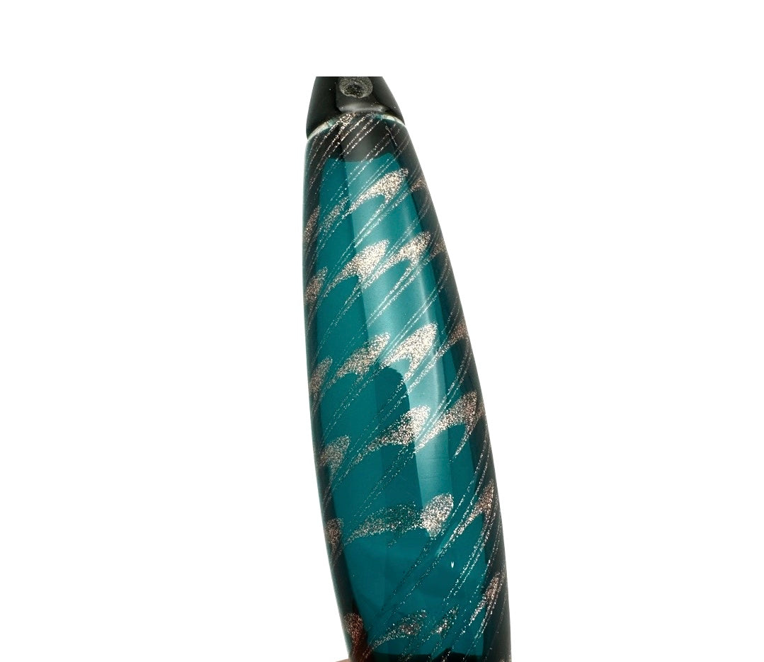 Venetian Glass Green Mezuzah