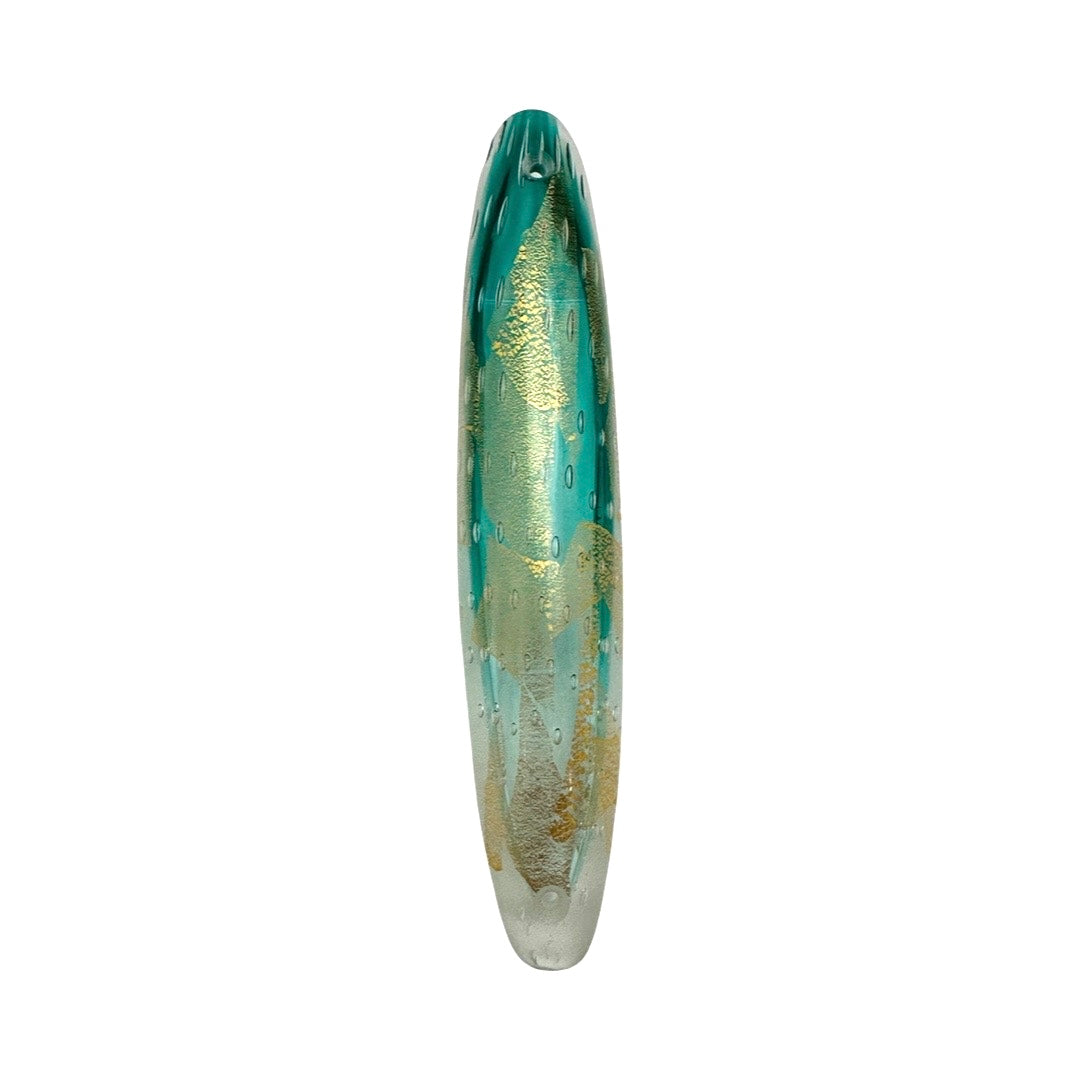 Venetian Glass Green Mezuzah