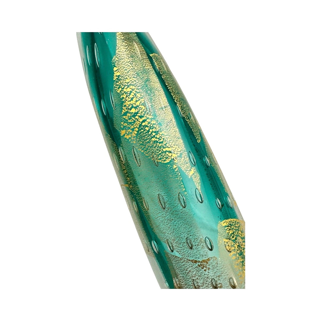 Venetian Glass Green Mezuzah