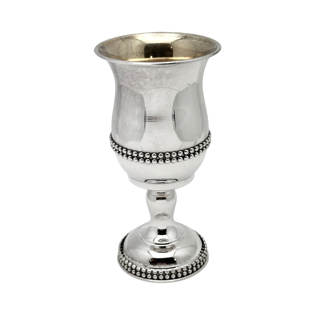 Kiddush Cup on Stem with Beads
