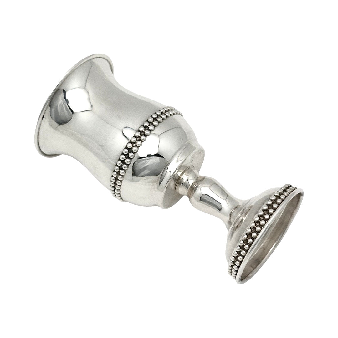 Kiddush Cup on Stem with Beads