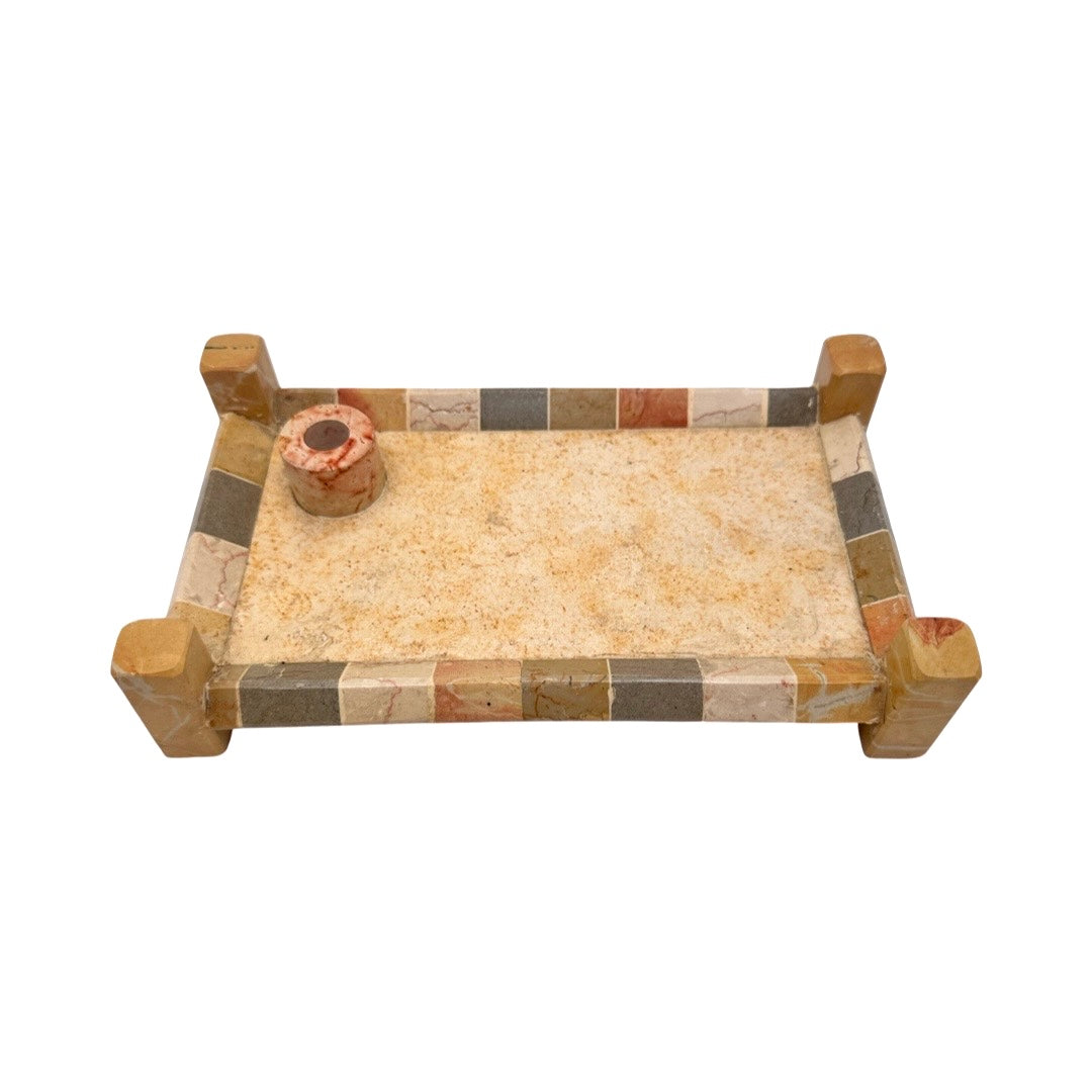Small Jerusalem Stone Maamad Tray