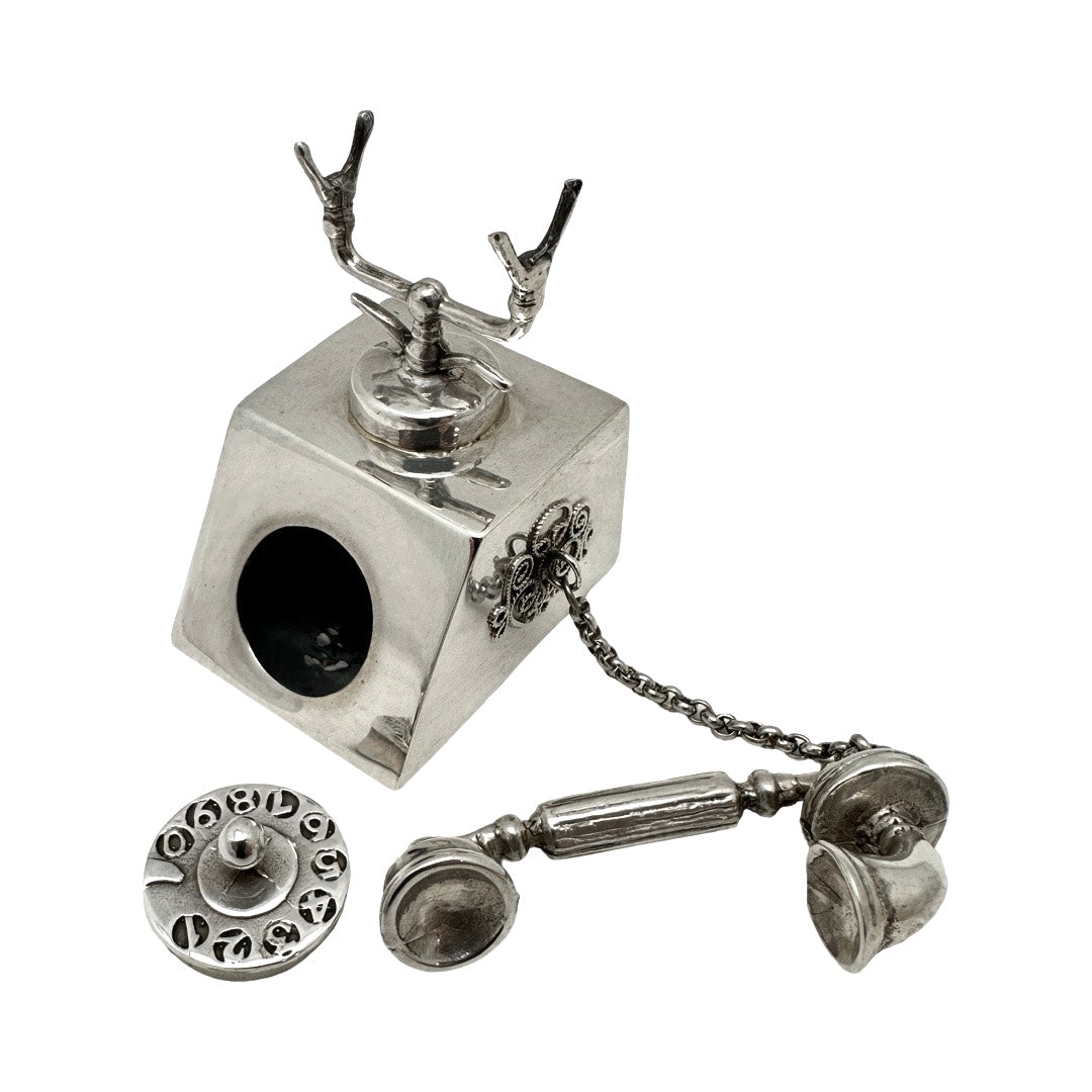 Antique Telephone Spice Box