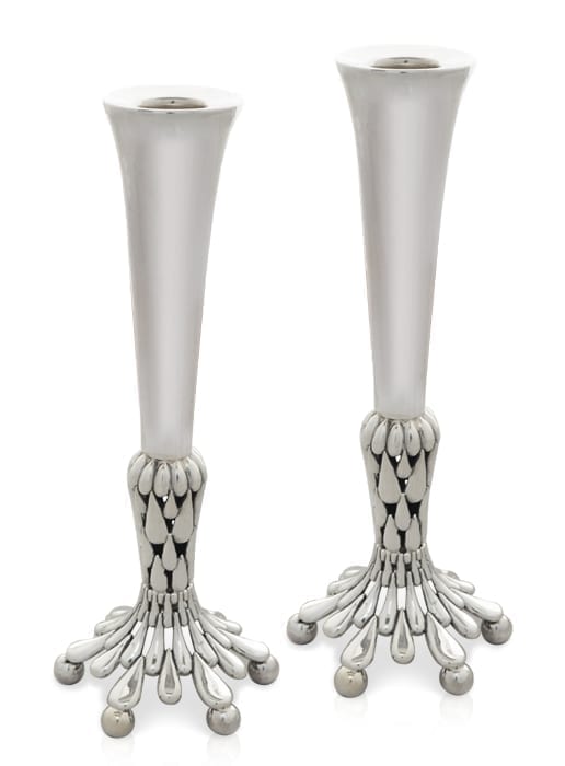 Mei Sterling Silver Candlesticks