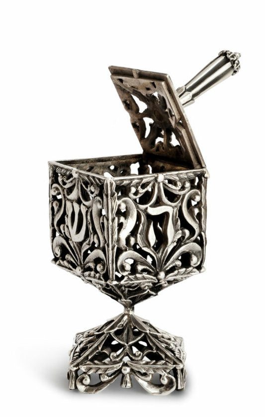 Silver Dreidel Besamim Box