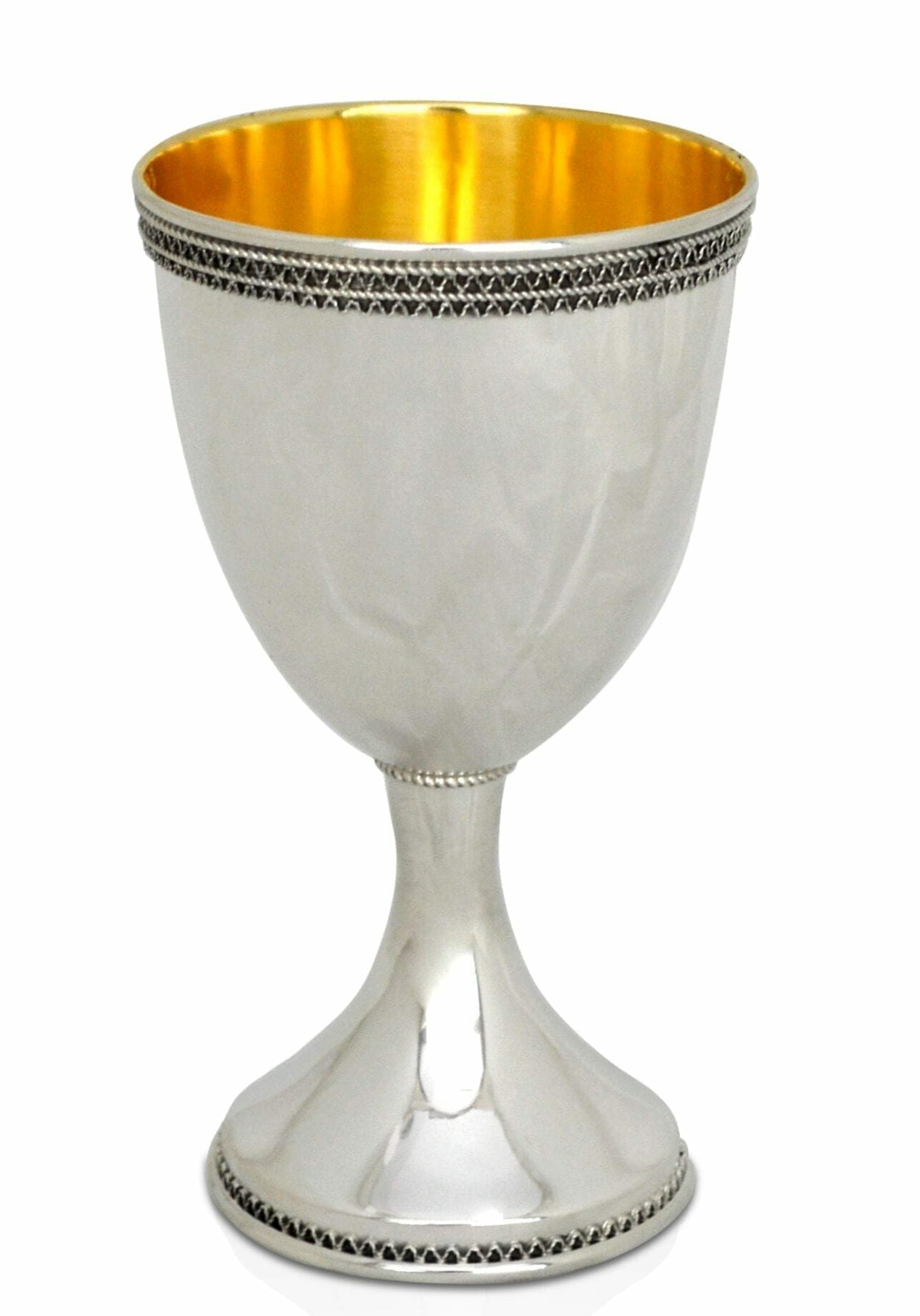 Sterling Silver Filigree Kiddush Cup