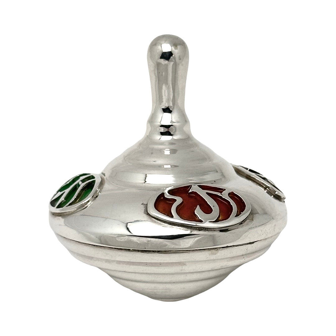Sterling Silver & Enamel Dreidel