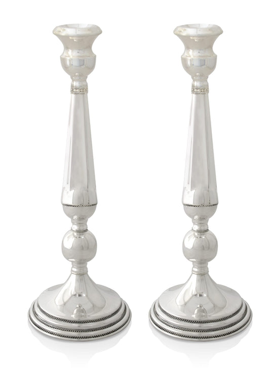 Large Sterling Silver Candlesticks