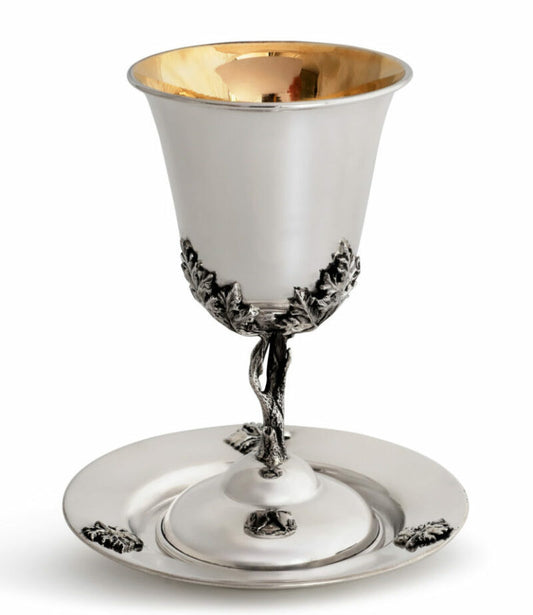 Flared Grapevine Kiddush Cup
