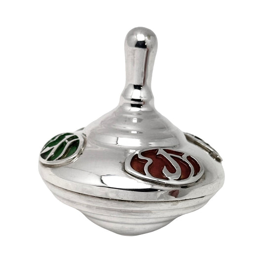 Sterling Silver & Enamel Dreidel