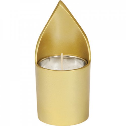 Flame Shaped Metal Yizkor Candle Holder