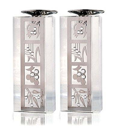 Medium Crystal Candlesticks