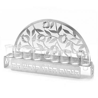 Cut Out Pomegranate Menorah