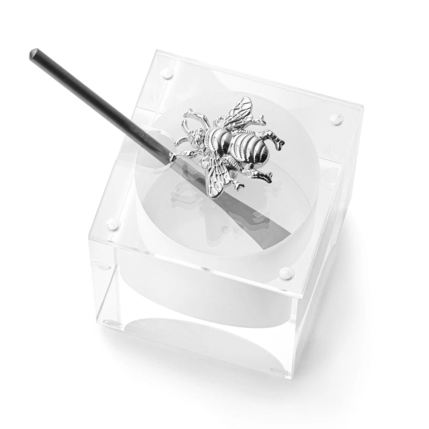 Lucite Bee Honey Dish