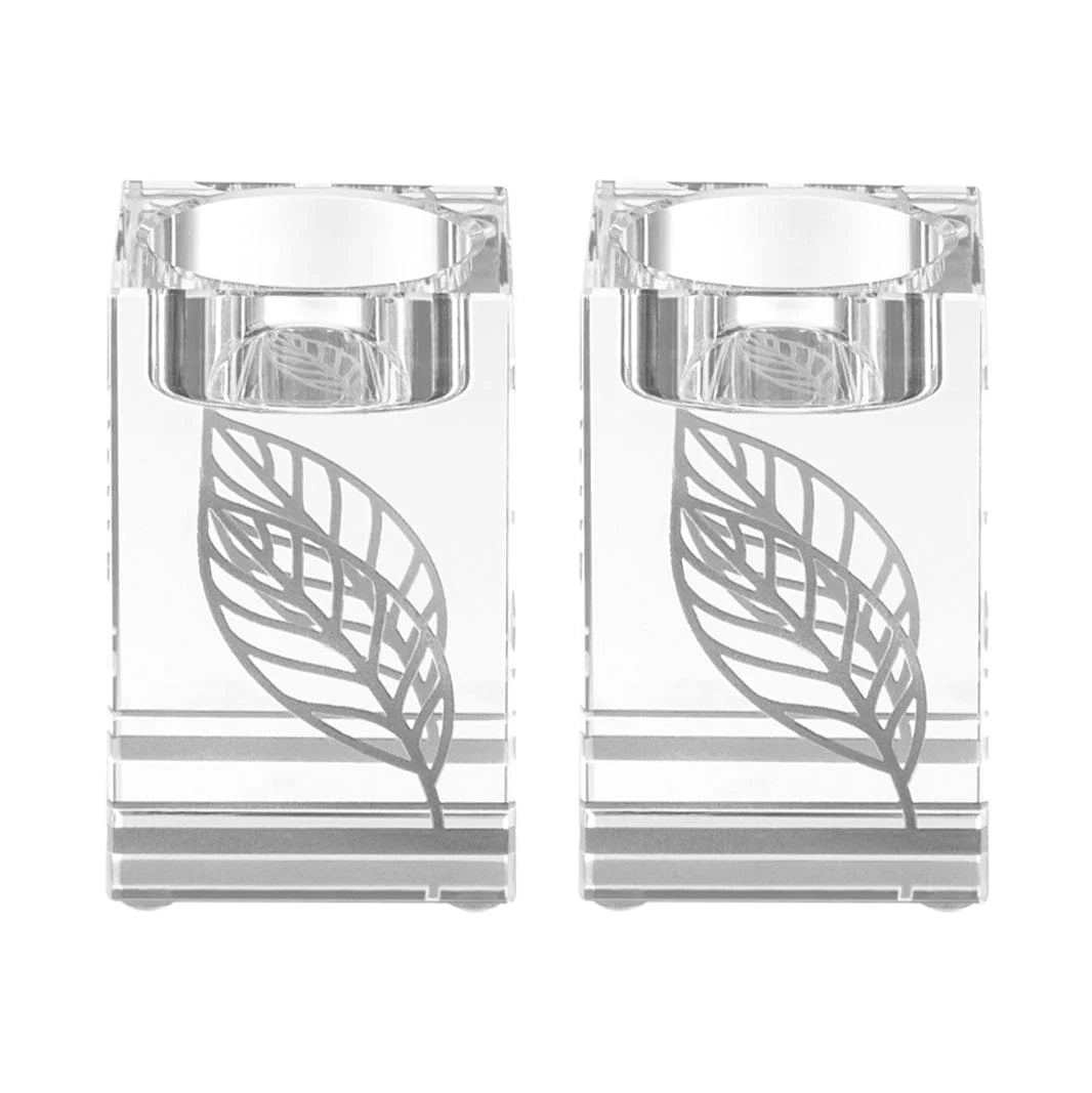 Painted Crystal Tea LIght Holders