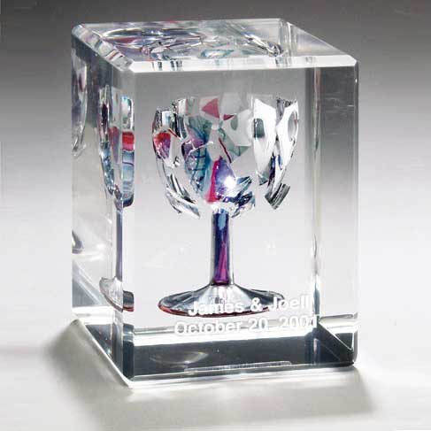 Rectangular Wedding Glass Cube