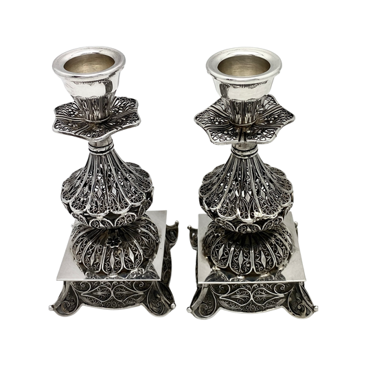 5" Filigree Candlesticks