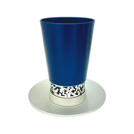 Anodized Aluminum Kiddush Cup by Lev Shneiderman