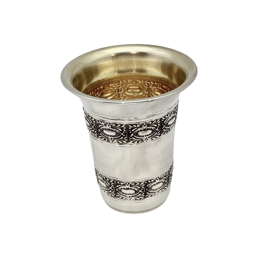 Oval Mirror Kiddush Cup