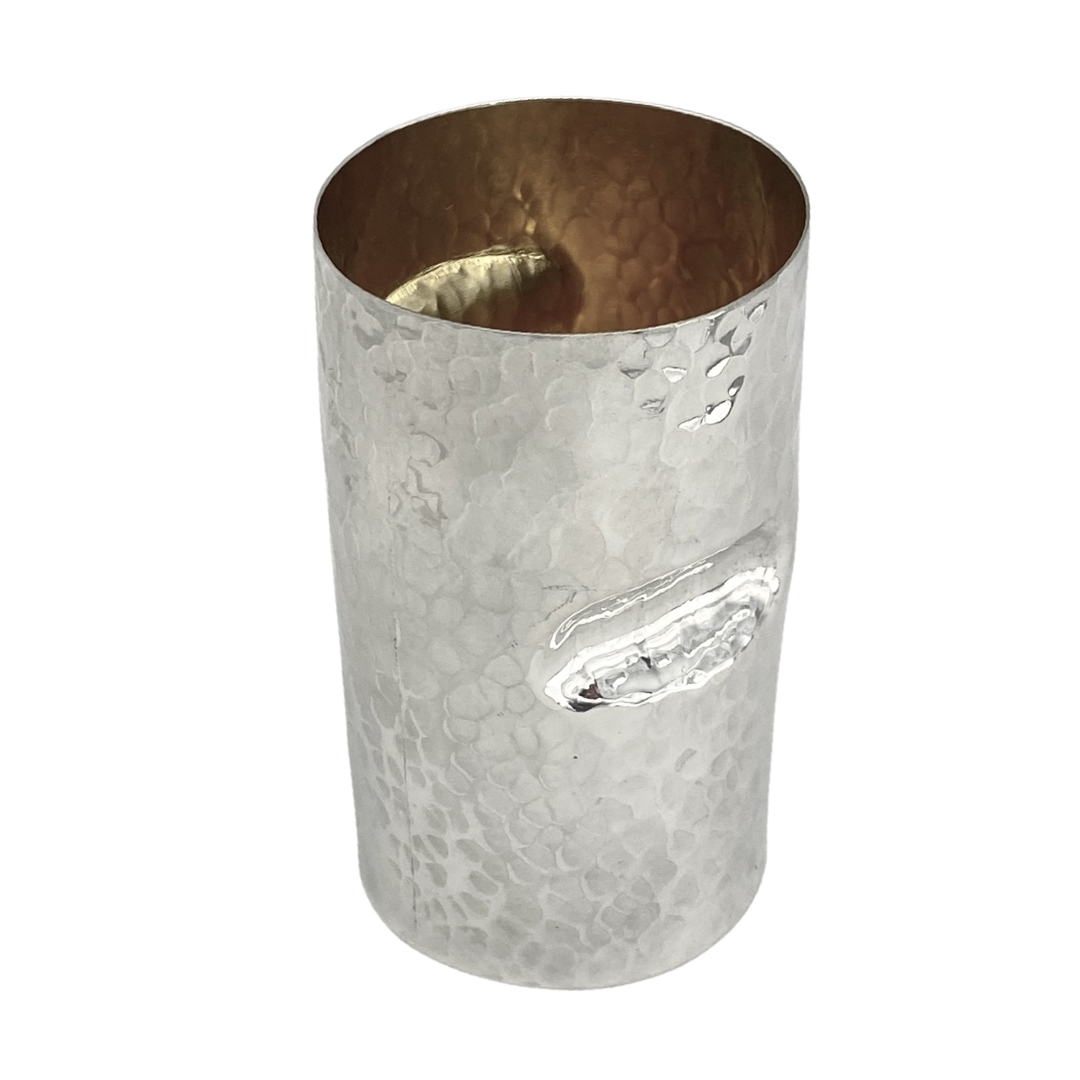 Hammered Kiddush Cup 'Fingers'