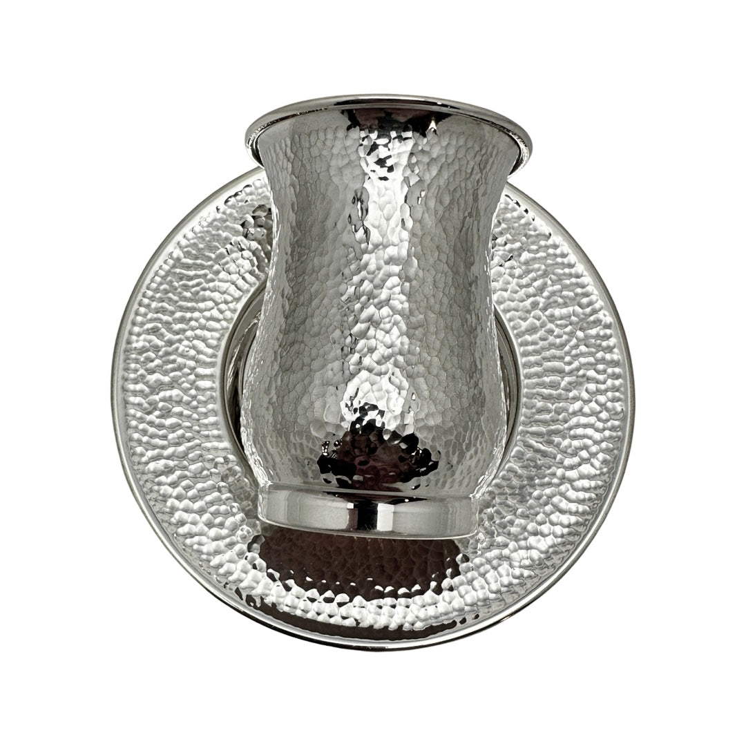 Beten Hammered Kiddush Cup Set