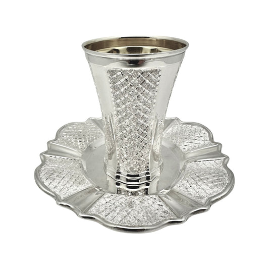 SW Palermo Kiddush Cup Set Diamond Cut