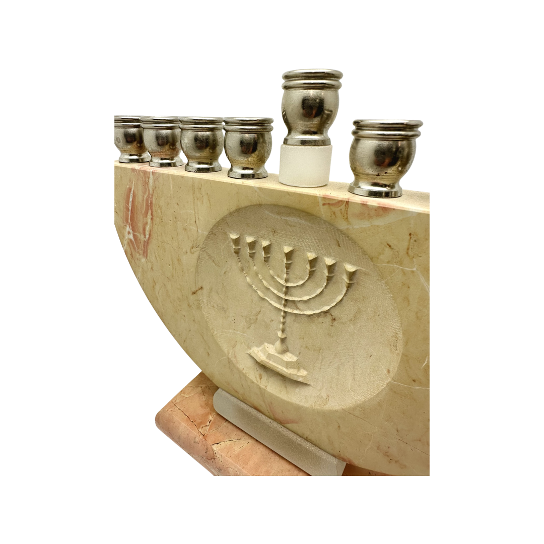 Jerusalem Stone Menorah