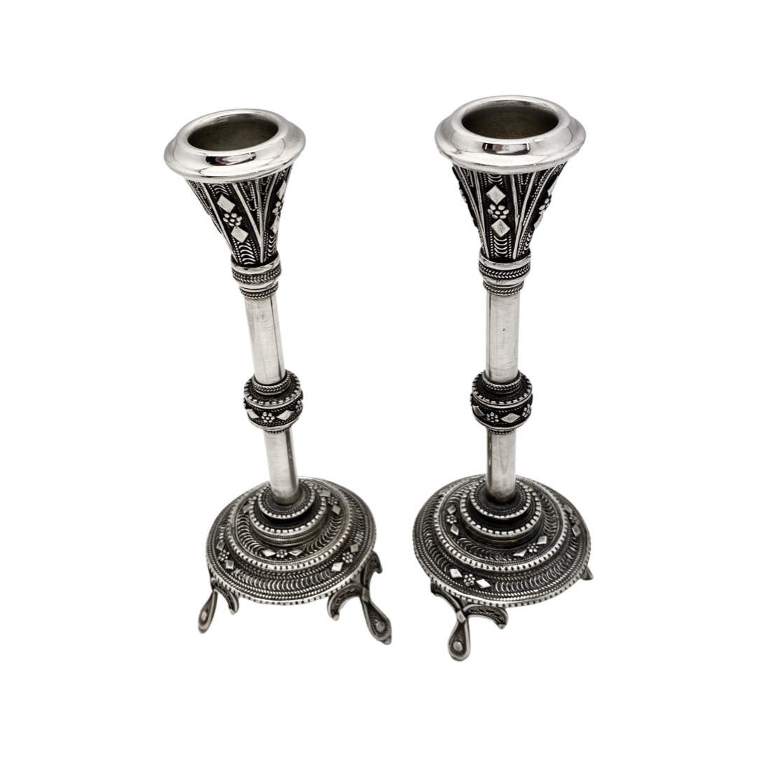 Handmade 6" Filigree Candlesticks