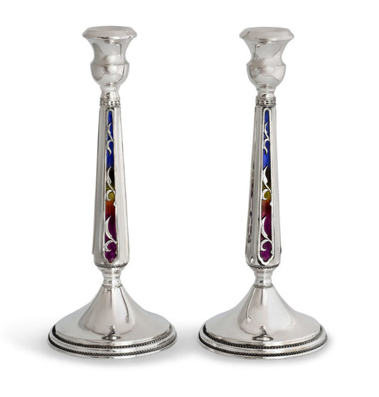 Talia Candlesticks with Enamel