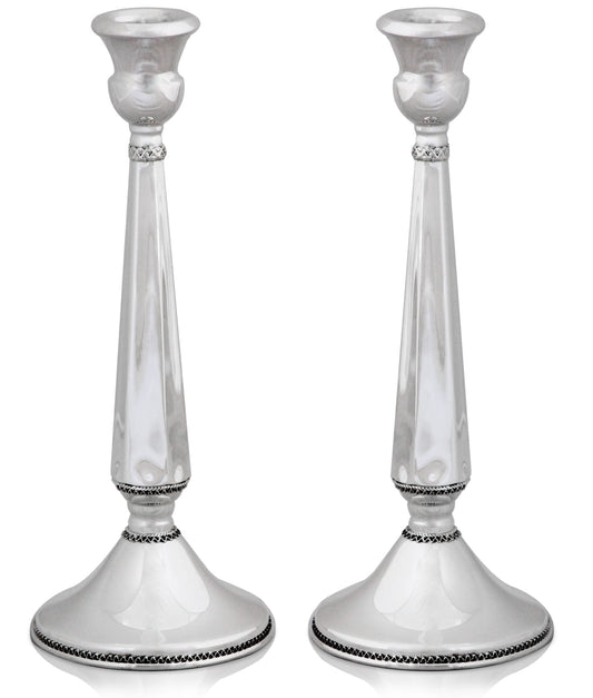 'Hadassah' Candlesticks with Filigree