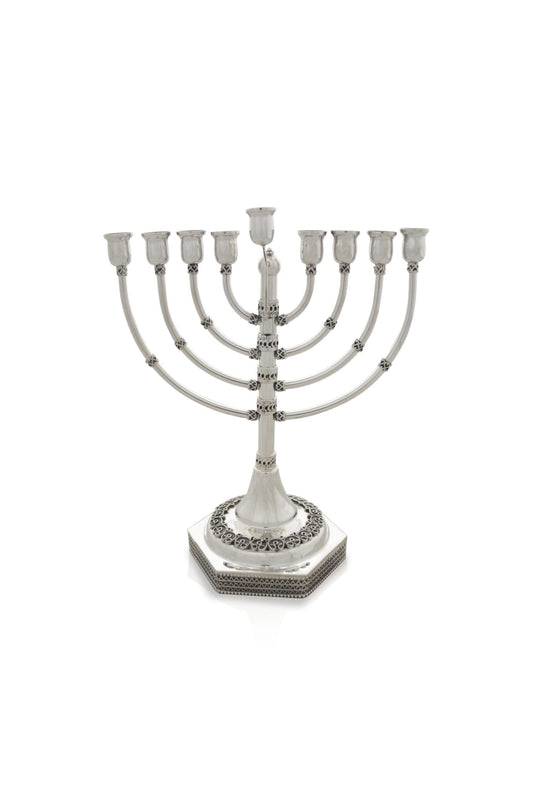 Small Sterling Silver Chanukah Menorah