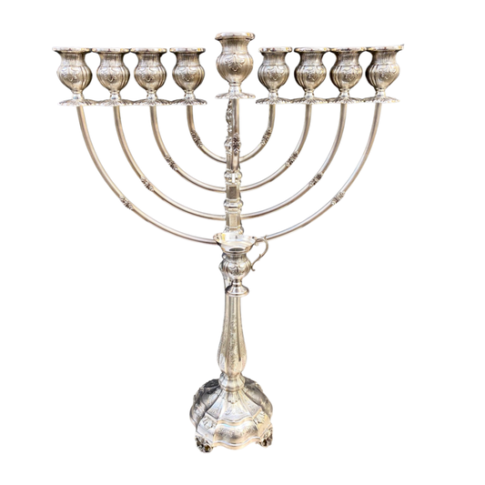 Cobalt Lindo Sterling Silver Menorah