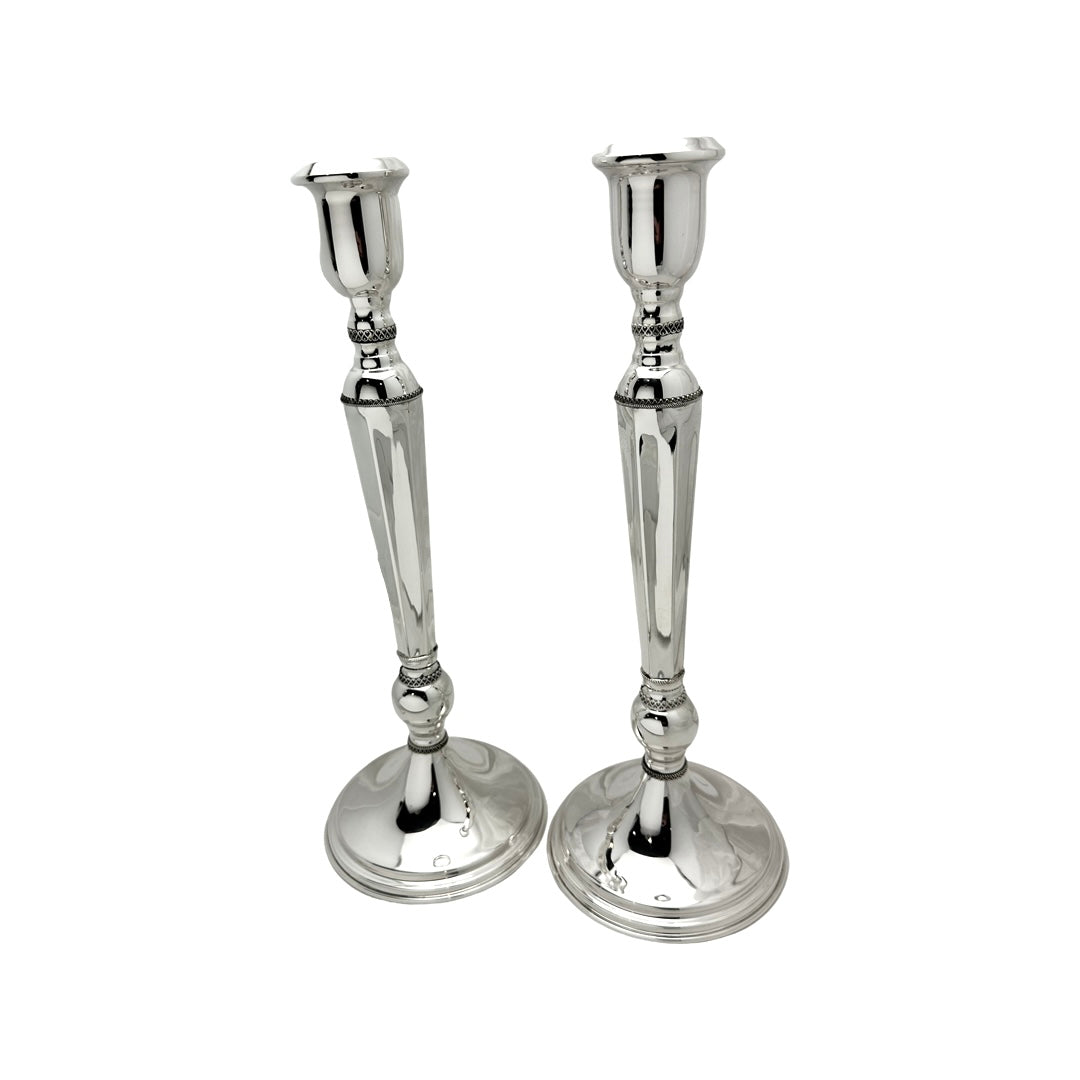Sterling Silver with Filligree Candlesticks