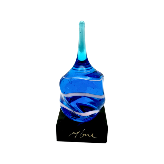 Michael Gore Cobalt and Pink Twist Dreidel