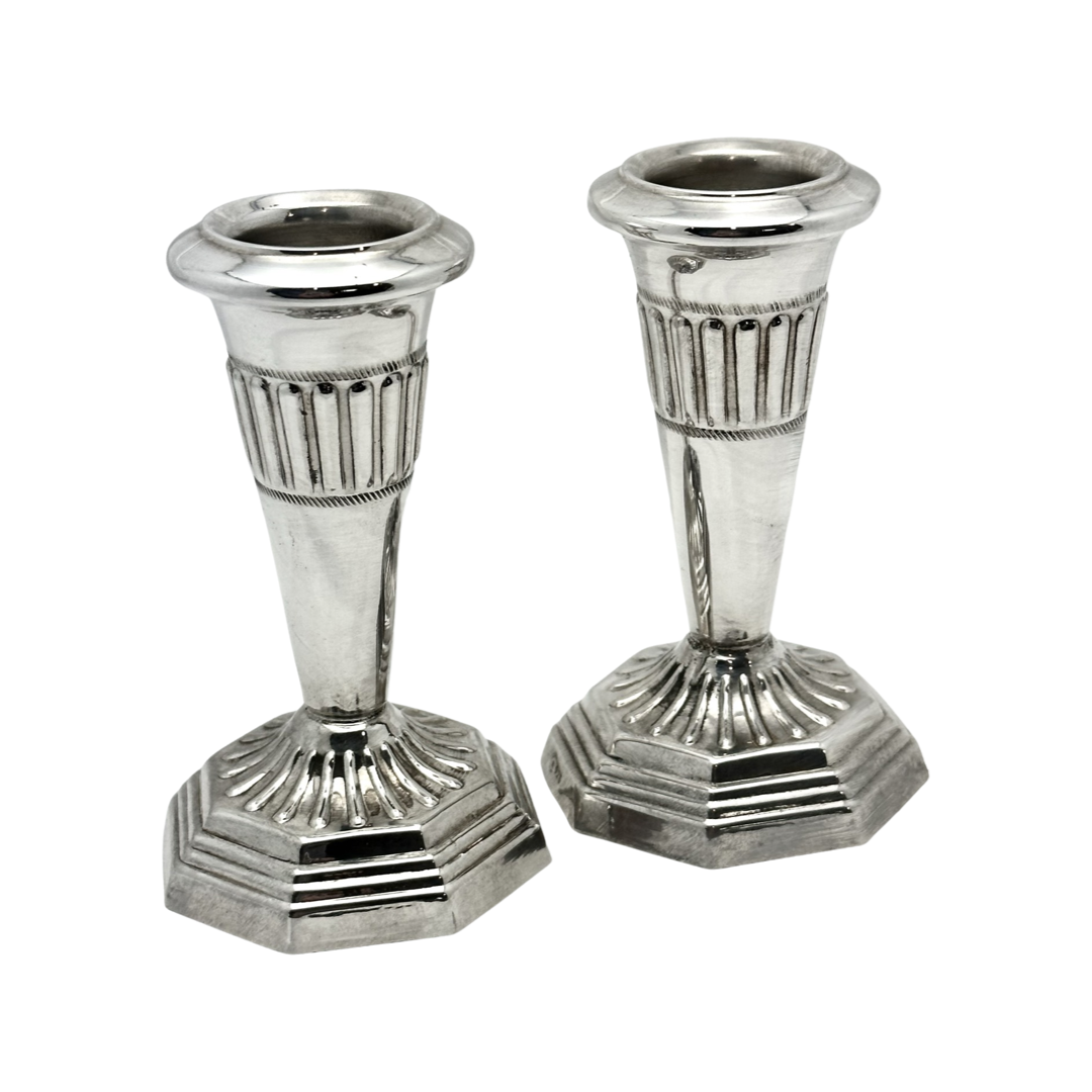 Small Fluted Candlesticks