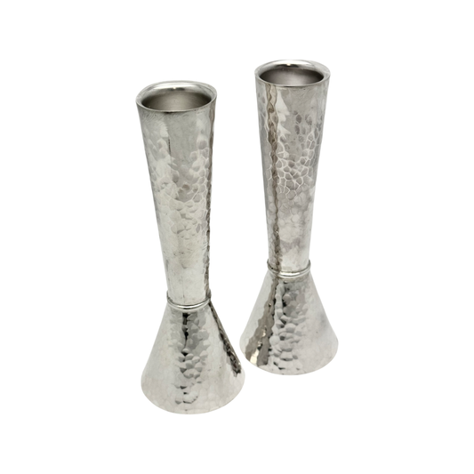 Hammered Cone Candlesticks Mini