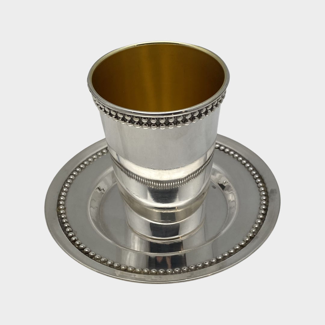 Kiddush Cup Set with Beads
