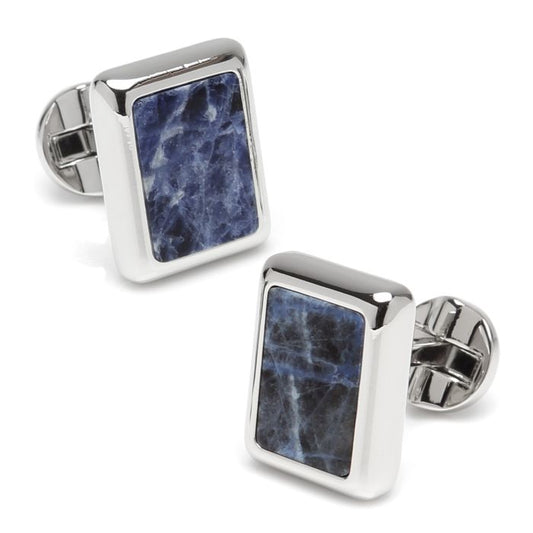 Silver & Sodalite JFK Presidential Cufflinks