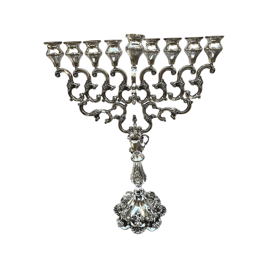 Ornate S Design Menorah