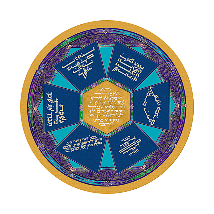 Lazy Susan 'Haggadah' Seder Plate