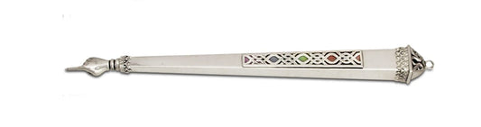 Enamel and Sterling Silver Torah Pointer